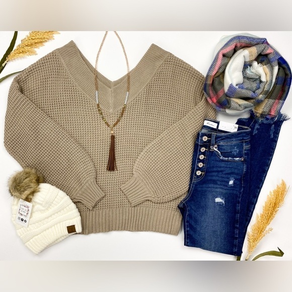 NWT Jane Marie Opalized Moonstone & Champagne Beaded Tassel Necklace, Brown - Picture 2 of 3